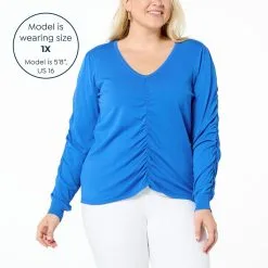 VG By Victor Glemaud Ruched V-Neck Long Sleeve Pullover Sweater -Dresses Shop vg by victor glemaud ruched v neck long sleeve pullover d 2023022016270175813290 alt21