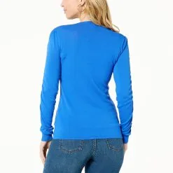 VG By Victor Glemaud Ruched V-Neck Long Sleeve Pullover Sweater -Dresses Shop vg by victor glemaud ruched v neck long sleeve pullover d 20230223104444477813290 alt1