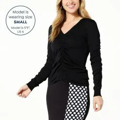 VG By Victor Glemaud Ruched V-Neck Long Sleeve Pullover Sweater -Dresses Shop vg by victor glemaud ruched v neck long sleeve pullover d 20230224112614667813290 alt10