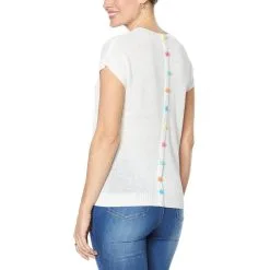 WE By Living In Yellow Buttoned Back Sweater -Dresses Shop we by living in yellow buttoned back sweater d 2021022215002796733751 alt2