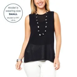 WynneCollection Sweater Knit Mesh Stitch Tunic Tank -Dresses Shop wynnecollection sweater knit mesh stitch tunic tank d 2022072917263668799320 alt10