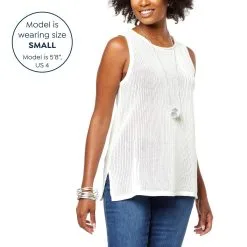 WynneCollection Sweater Knit Mesh Stitch Tunic Tank -Dresses Shop wynnecollection sweater knit mesh stitch tunic tank d 20220802155458137799320 alt12