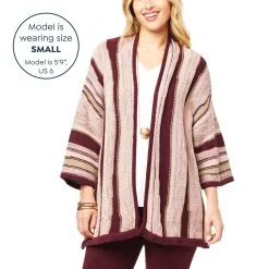 WynneCollection Tri-Color Intarsia Cotton Knit Topper -Dresses Shop wynnecollection tri color intarsia cotton knit topper d 20220831163220733799796 alt10