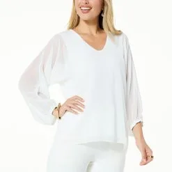 WynneLayers All-in-One Chiffon Overlay Top