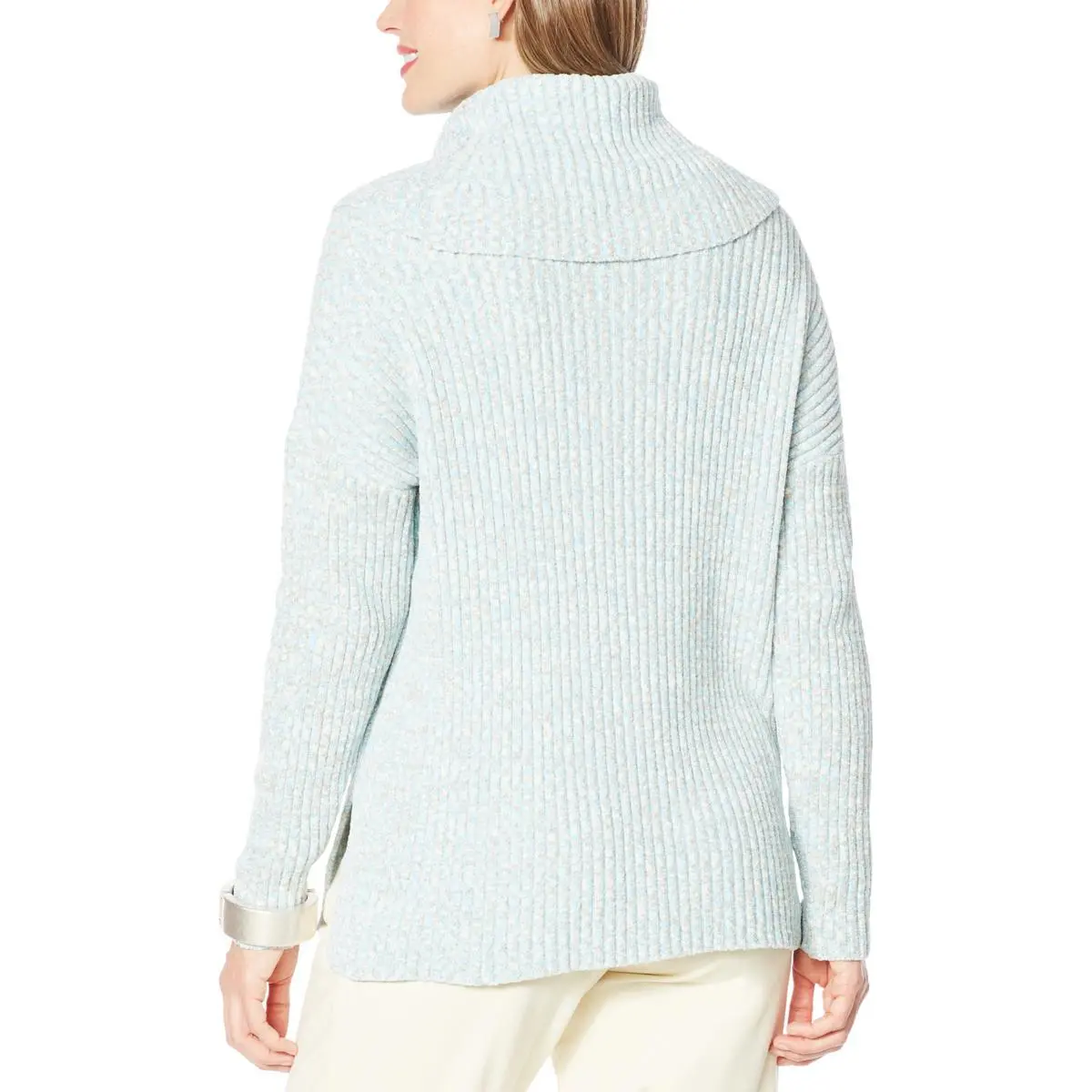 WynneLayers Chenille Space-Dyed Cowl Neck Sweater 4 WynneLayers Chenille Space-Dyed Cowl Neck Sweater - Image 2