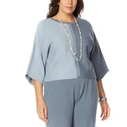 WynneLayers Colorblocked Intarsia Knit Popover Sweater -Dresses Shop wynnelayers colorblocked intarsia knit popover sweater d 20211115145559943770908 alt20