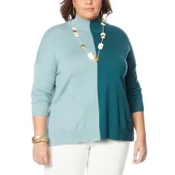 WynneLayers Colorblocked SoftKNIT Mock Neck Top -Dresses Shop wynnelayers colorblocked softknit mock neck top d 20211103102819257770316 alt20