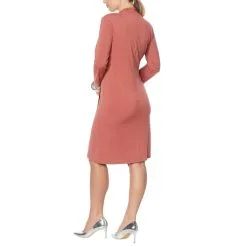 WynneLayers Matte Jersey 3/4 Sleeve Overlay Dress -Dresses Shop wynnelayers matte jersey 34 sleeve overlay dress d 2021072708533471763874 alt1