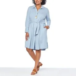 WynneLayers Midi Shirt Dress With Tie Belt -Dresses Shop wynnelayers midi shirt dress with tie belt d 20220405090741743788651 alt20