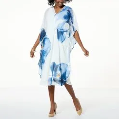 WynneLayers Printed Chiffon Caftan