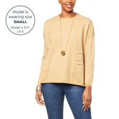 WynneLayers Soft Knit Triple Pocket Sweater -Dresses Shop wynnelayers soft knit triple pocket sweater d 2022083116492717799837 alt12