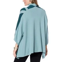 WynneLayers SoftKNIT Intarsia Poncho Cardigan -Dresses Shop wynnelayers softknit intarsia poncho cardigan d 2021101813394061767024 alt1