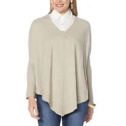 WynneLayers SoftKNIT Poncho Sweater -Dresses Shop wynnelayers softknit poncho sweater d 20210920180215273767033 alt4