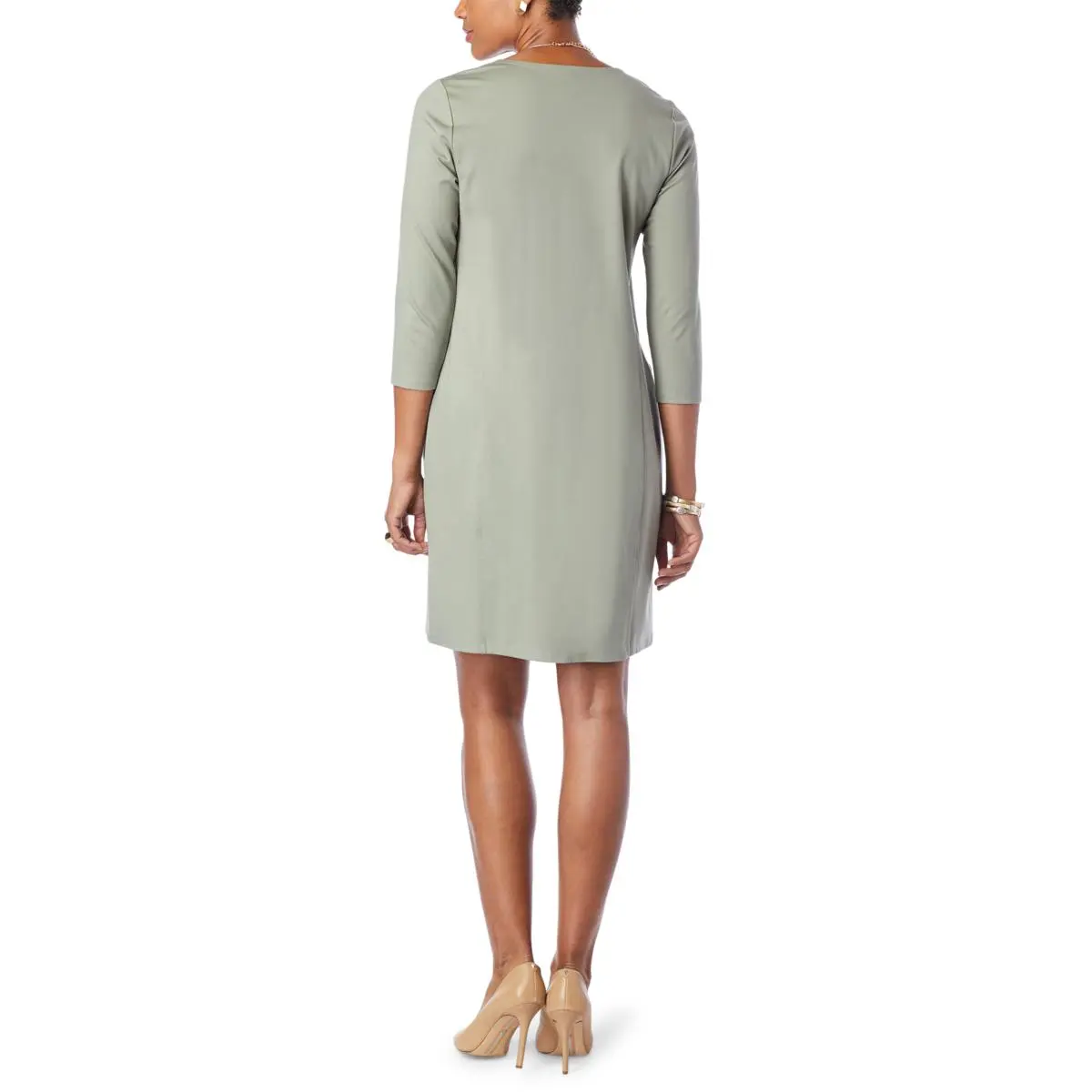 WynneLayers Square-Neck Dress With Seaming 5 WynneLayers Square-Neck Dress With Seaming - Image 3