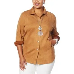 WynneLayers Stretch Faux Suede Shirt Jacket 17 WynneLayers Stretch Faux Suede Shirt Jacket -Dresses Shop wynnelayers stretch faux suede shirt jacket d 20210806082943813763870 alt27